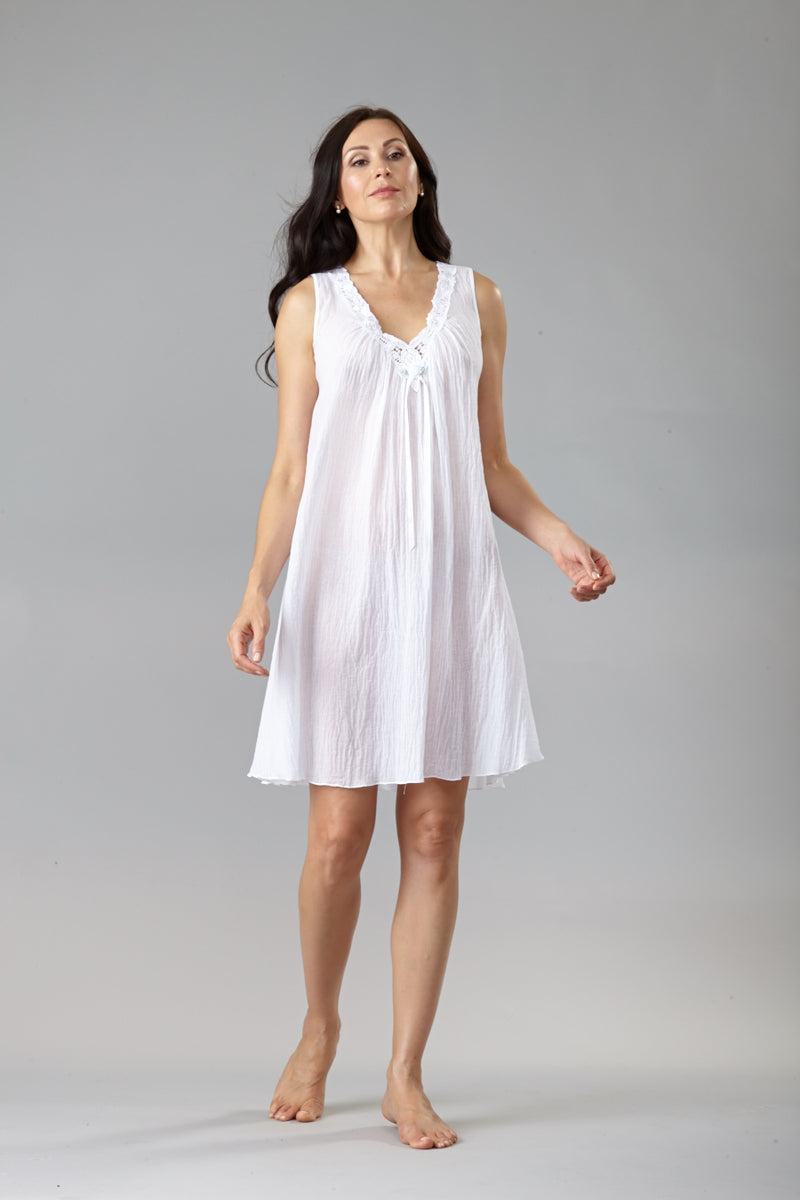 Womens Maxi Gown Summer Robe Slip Sleeveless Cotton Linen Dress Loose Polka  Dot | eBay
